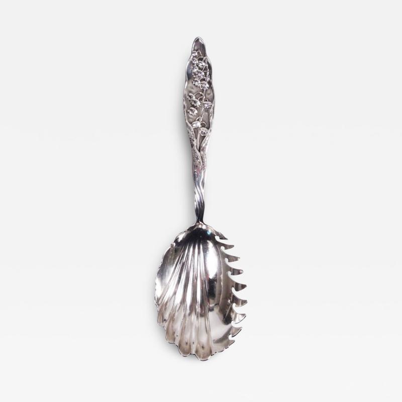 Antique Whiting Lily of the Valley Sterling Silver Macaroni Server