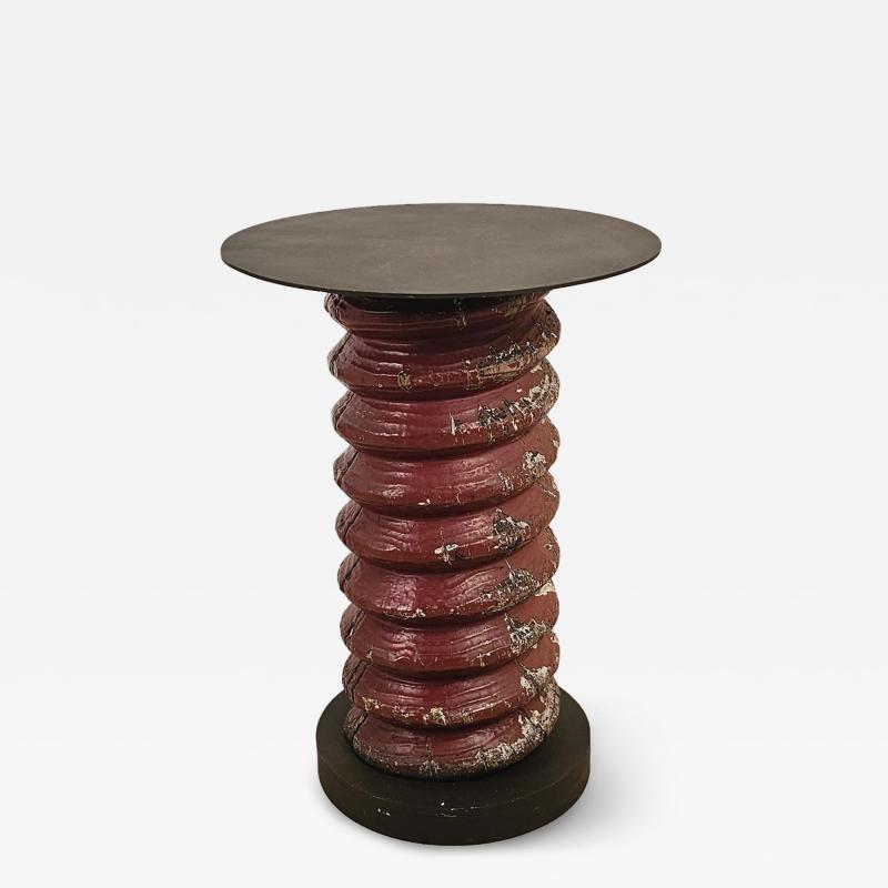 Antique Wooden Corkscrew Now a Table