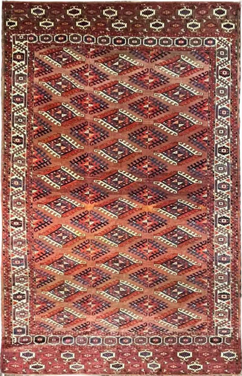 Antique Yomuth Carpet Turkoman as Is