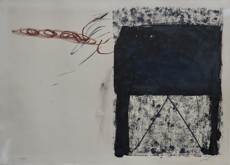 Antoni Tapies Limited edition lithograph by Antoni T pies