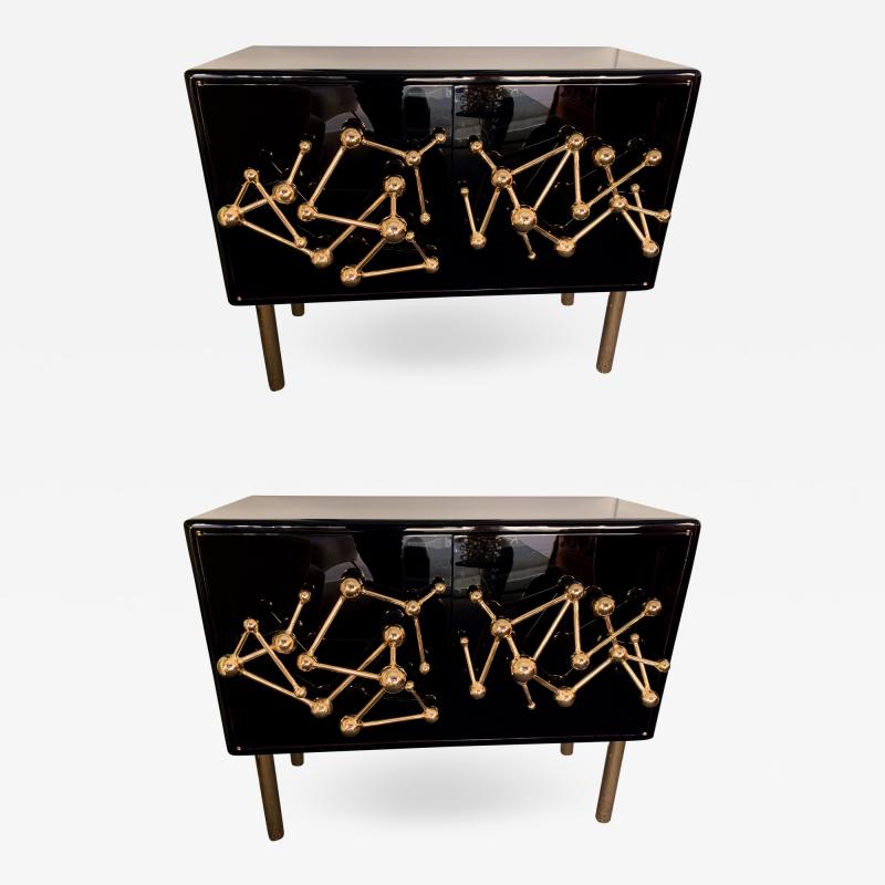 Antonio Cagianelli Contemporary Atomo Lacquered Cabinets Buffets by Antonio Cagianelli Italy