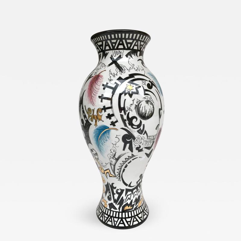Antonio Cagianelli Contemporary Ceramic Vase by Antonio Cagianelli Italy