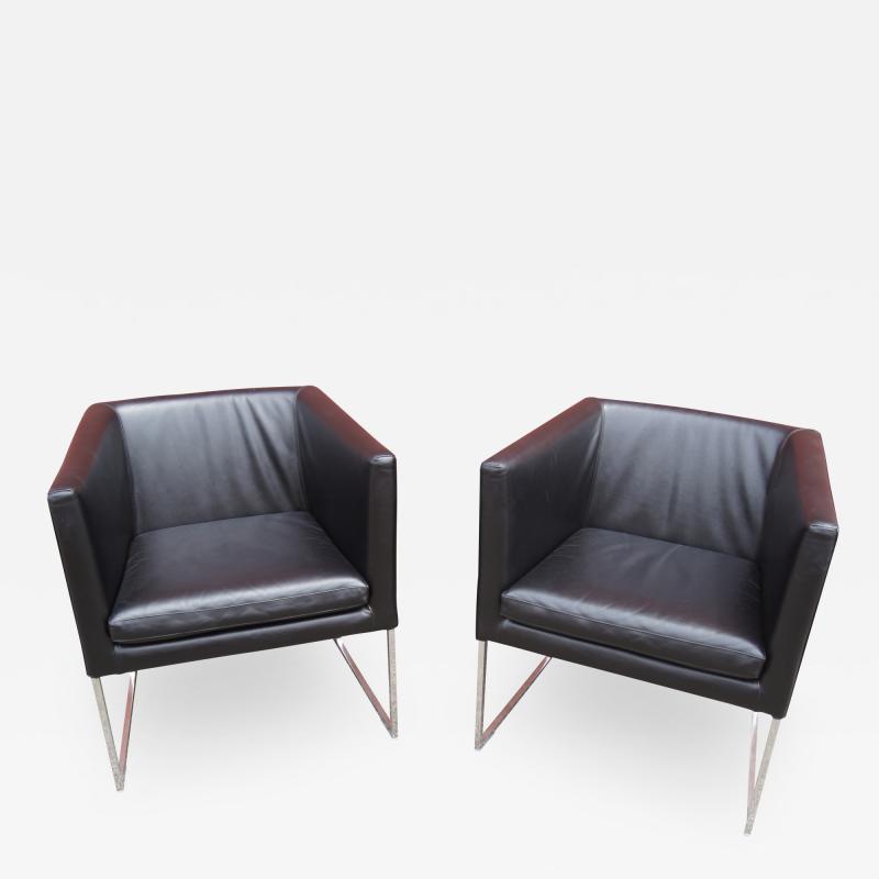 Antonio Citterio Pair of Solo Armchairs by Antonio Citterio for B B Italia Maxalto