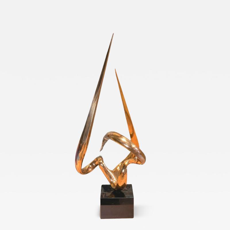 Antonio Gresiaga Kieff Antonio Gresiaga Kieff Abstract Bronze Sculpture 1970