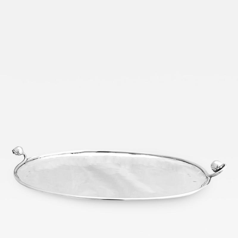 Antonio Pineda Hand Forged Sterling Silver Tray by Antonio Pineda