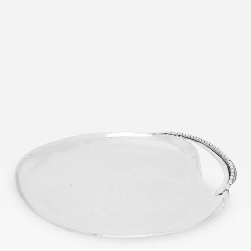 Antonio Pineda Mexican Modernist Silver Tray by Antonio Pineda