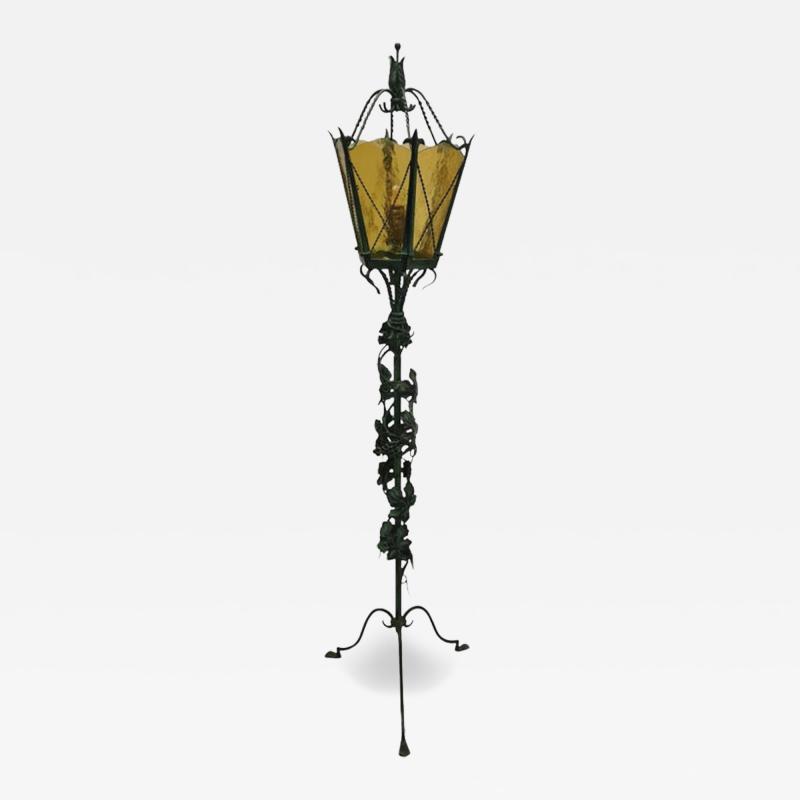 Antti Hakkarainen Antti Hakkarainen Green Vine Floor Lamp 1930s 1940s Taidetakamo A Hakkarainen