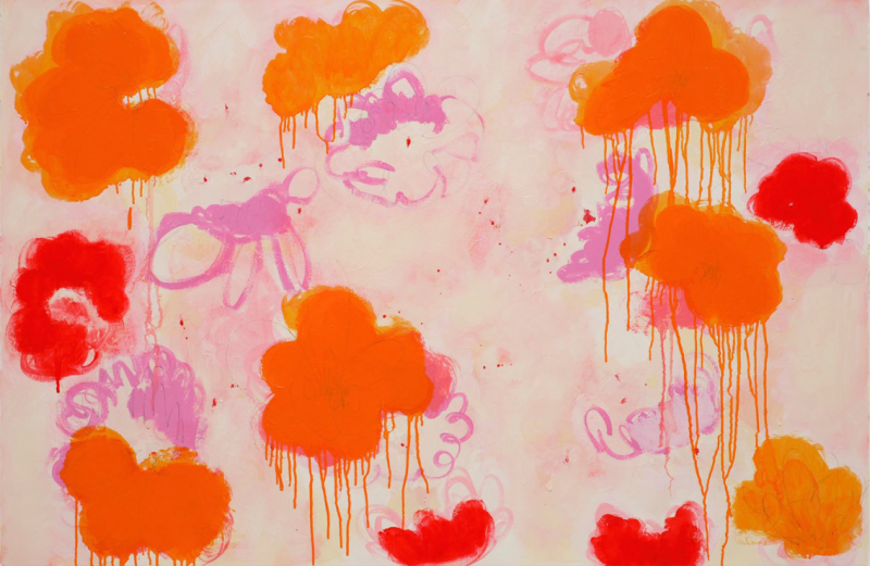 Anya Spielman Effloresce Abstract painting 2009