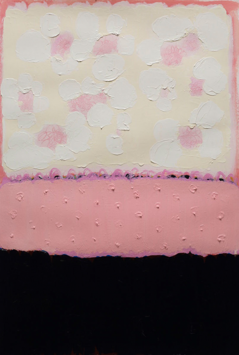 Anya Spielman Ice Blossoms Abstract painting 2010