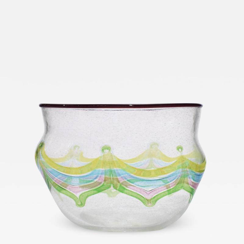 Anzolo Fuga Anzolo Fuga Hand Blown Glass Vase From The Pavone Series 1957 60