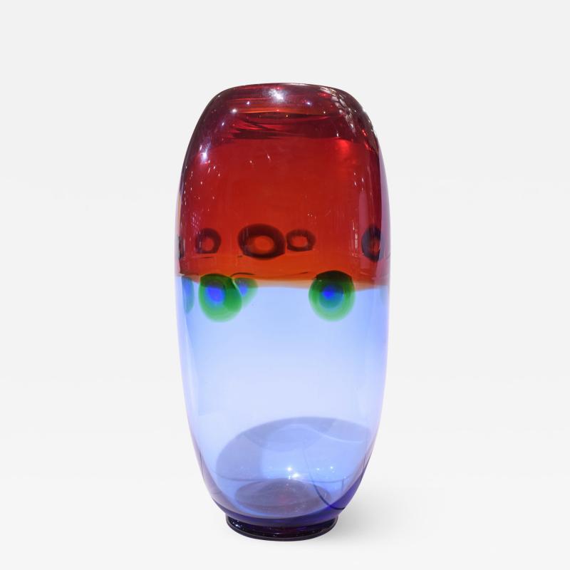 Anzolo Fuga Anzolo Fuga Hand blown Murrine Incatenate Glass Vase ca 1960