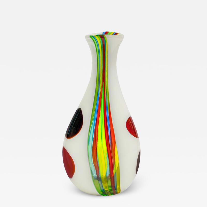 Anzolo Fuga Anzolo Fuga Large and Stunning Hand Blown Glass Spots Vase 1956