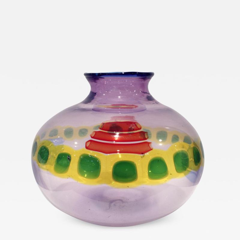 Anzolo Fuga Anzolo Fuga Murrine Incatenate Vase for A V E M 1960