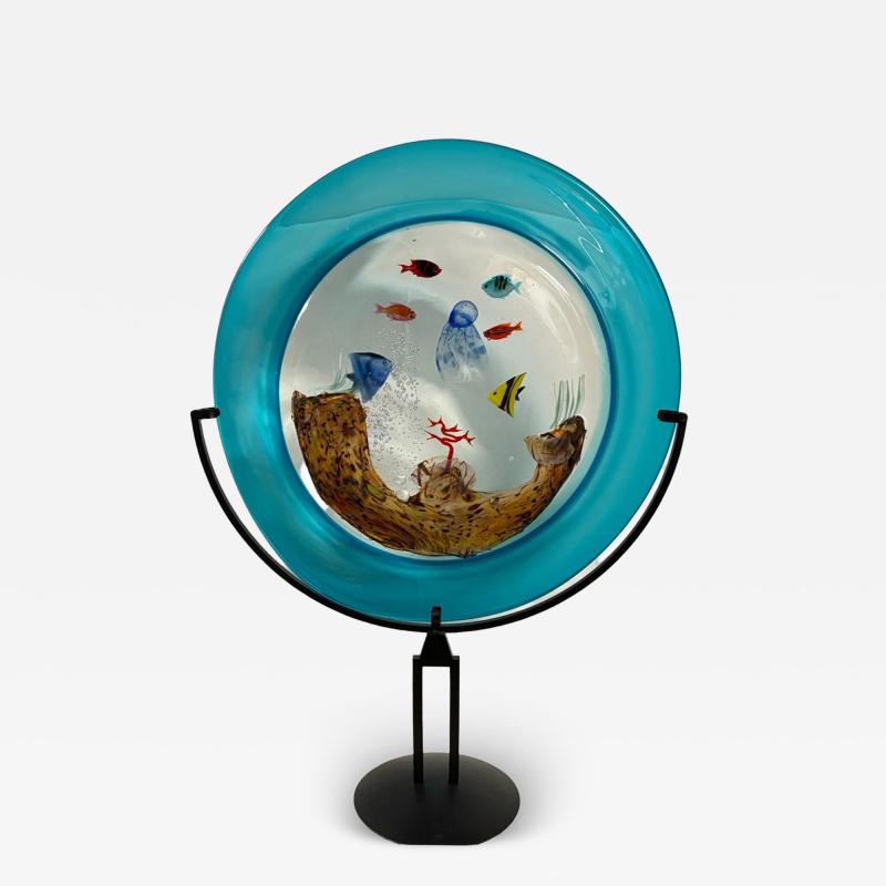 Aquarium Disc from Murano Italy