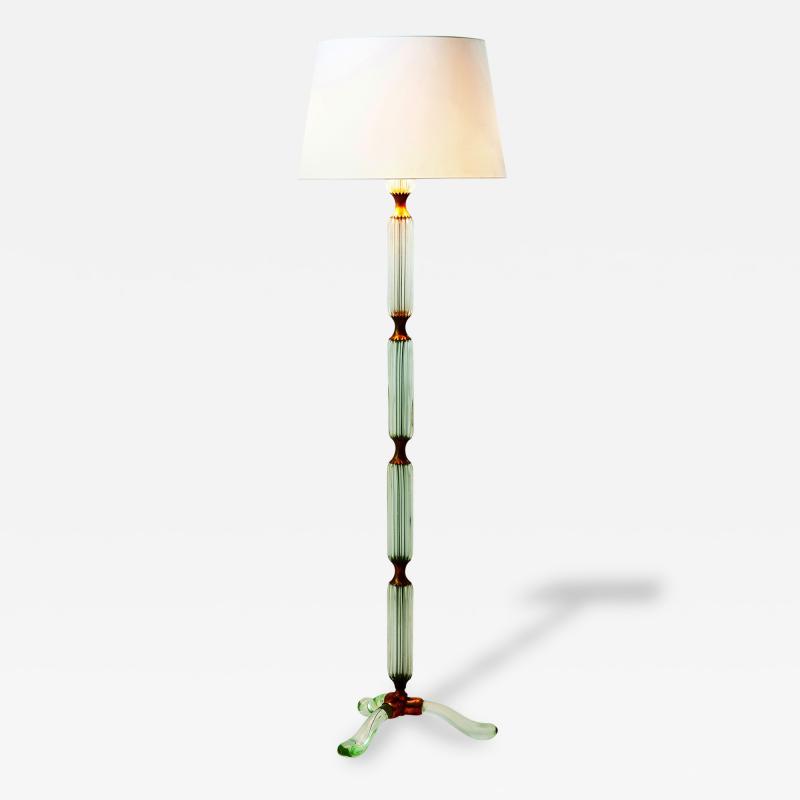 Archimedes Seguso Floor Lamp in Murano Glass