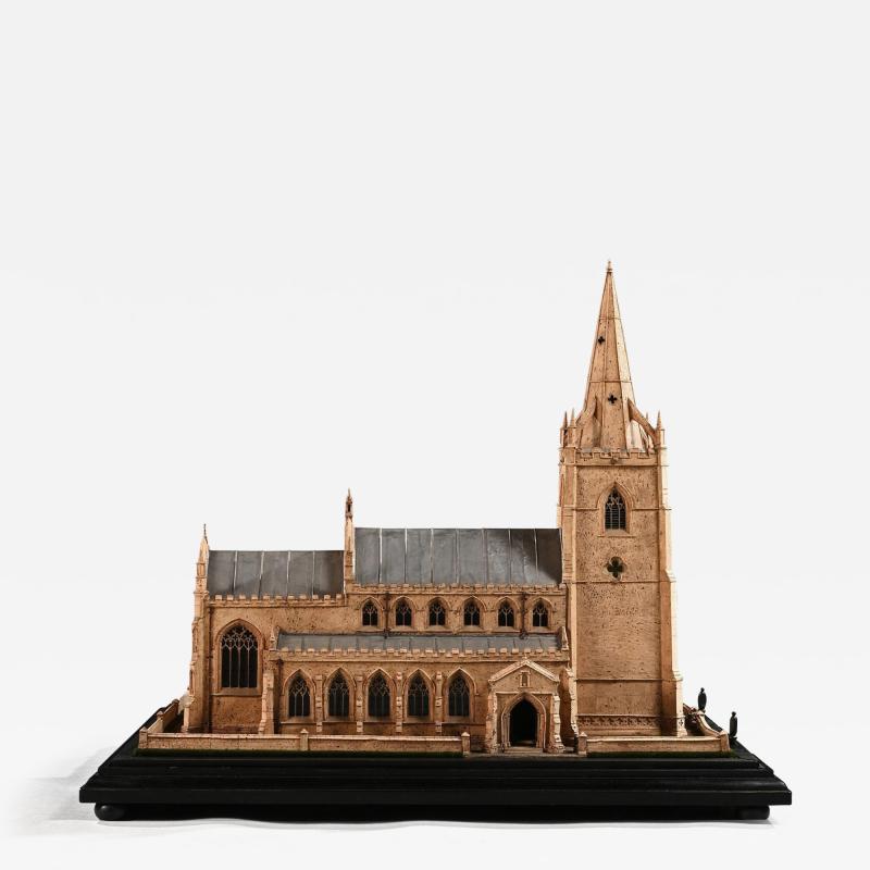 Architectural Cork Model of an English Church by Cornelius Daniel Ward