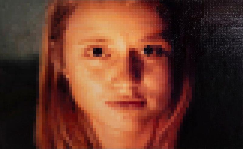 Areil in Candle Light by Douglas Leon Cartmel Large Oil Painting on Linen 2005