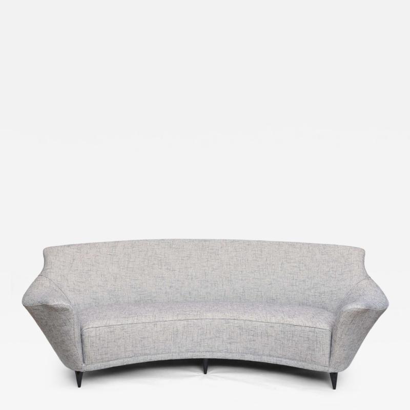 Ariberto Colombo Ico Parisi Curved Back Sofa Manufactured by Ariberto Colombo