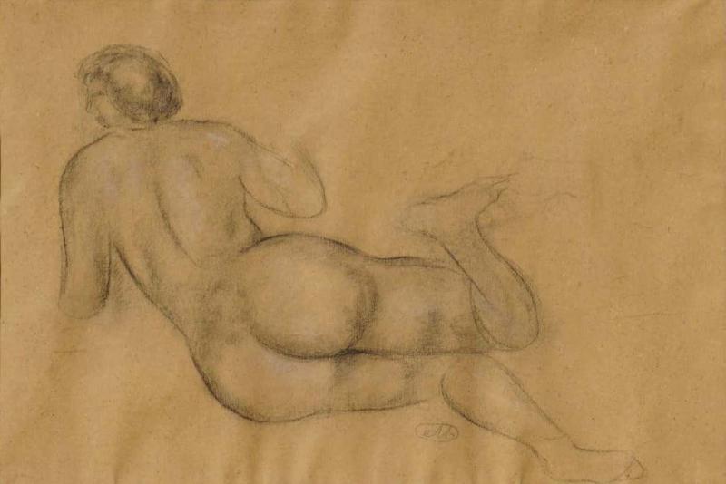 Aristide Maillol Aristide Maillol Charcoal Drawing Nu De Dos 