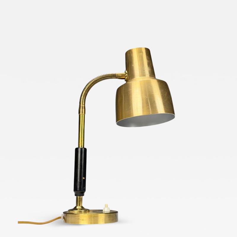 Armaturhantverk Tibro Brass Adjustable Desk Lamp Sweden 1960s