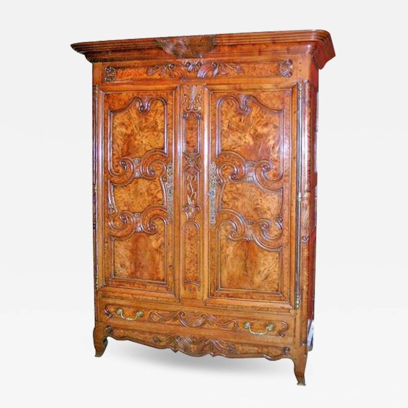 Armoire in Exceptional Burl Cherrywood