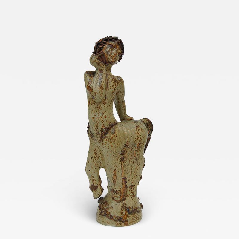 Arne Bang Arne Bang Stoneware Figurine in sung glaze 1928