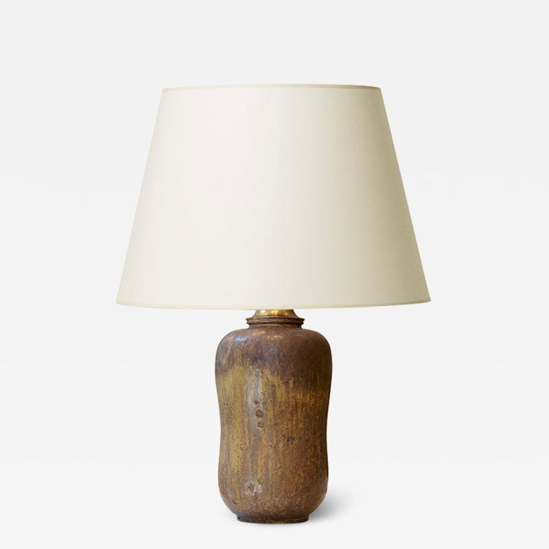 Arne Bang Naturalistic gourd table lamp by Arne Bang