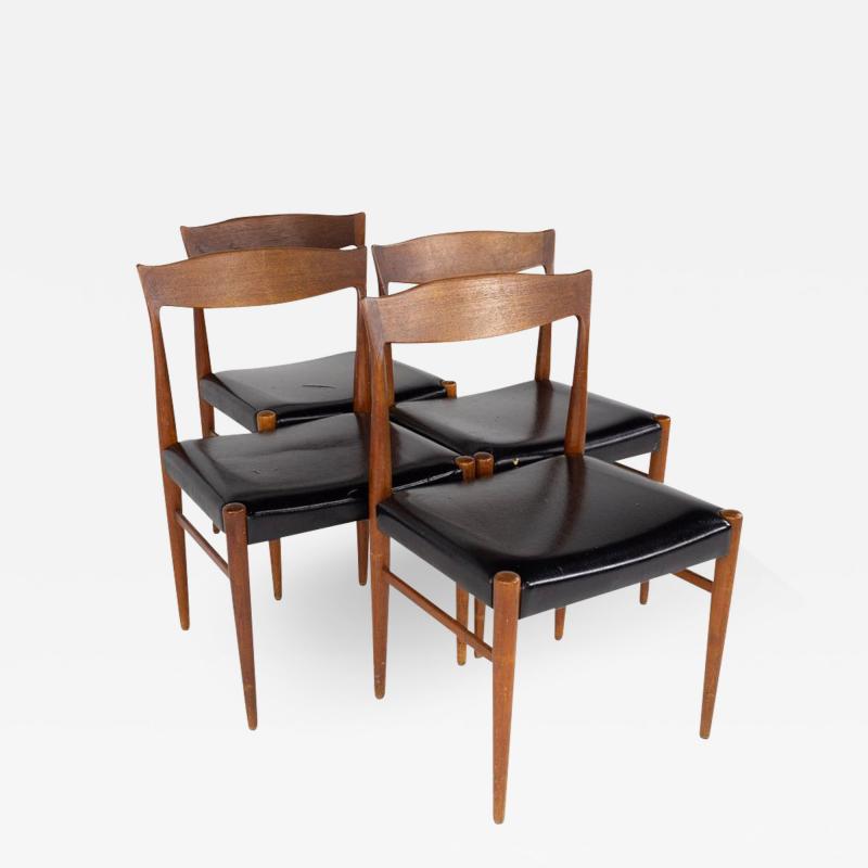 Arne Hovmand Olsen Mid Century Teak Dining Chairs Set of 4