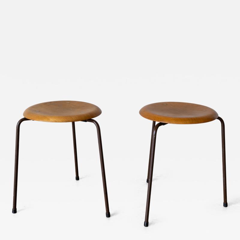 Arne Jacobsen Early Tripod Dot Stools by Arne Jacobsen for Fritz Hansen