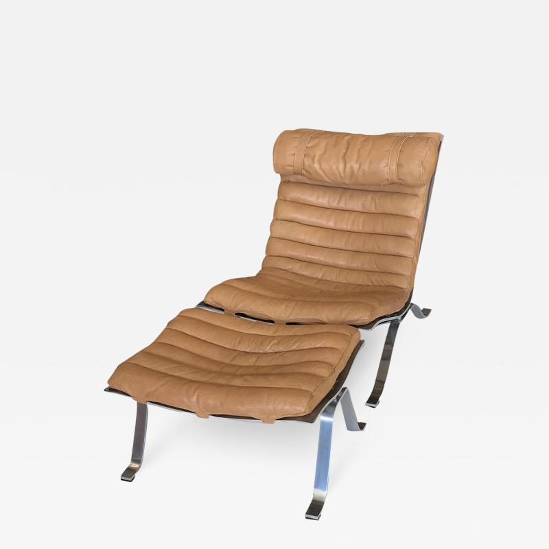 Arne Norell Ari Lounge Chair and Ottoman By Arne Norell