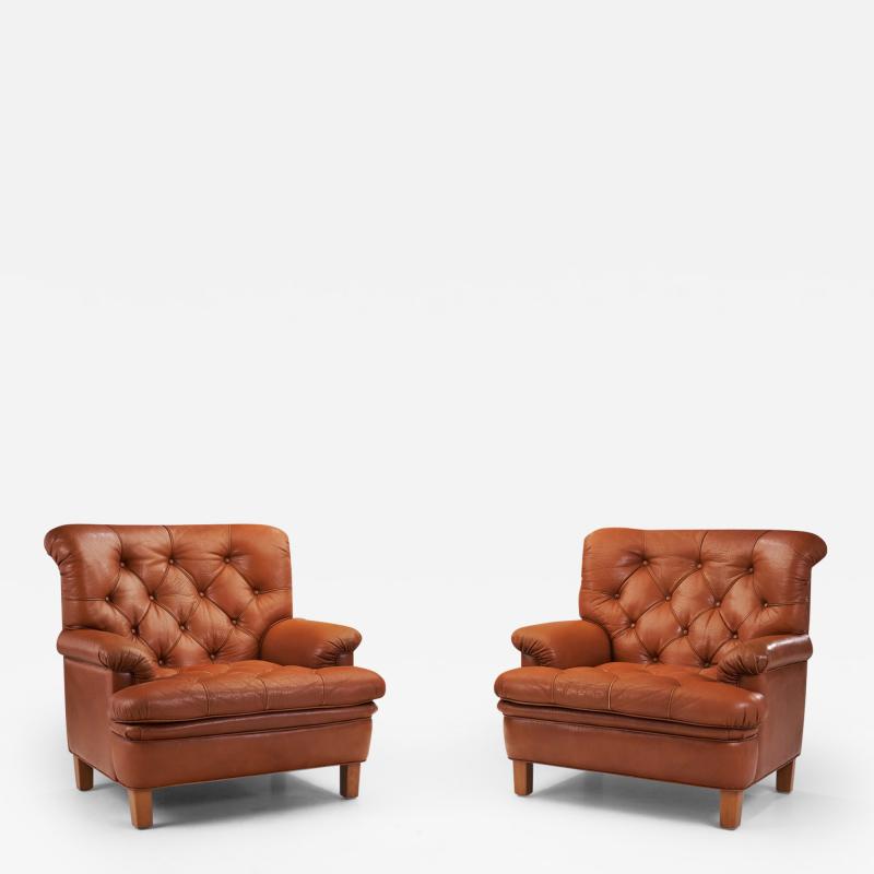 Arne Norell Arne Norell Jupiter Armchairs for Norell M bel AB Sweden 1960s