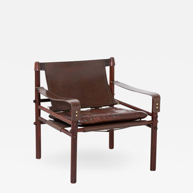 Arne Norell Arne Norell Sirocco Safari Leather Lounge Chair