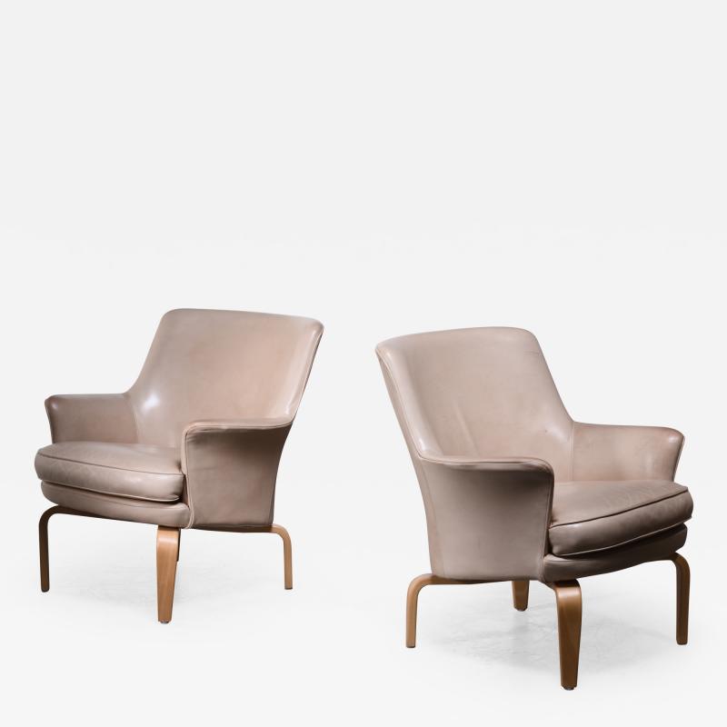 Arne Norell Arne Norell pair of Pilot lounge chairs Sweden