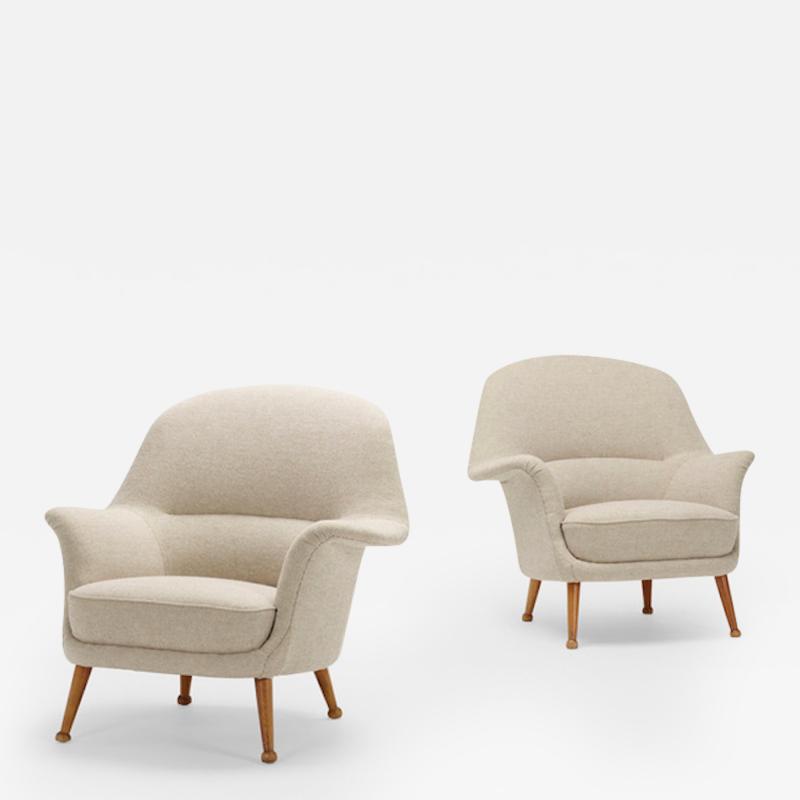 Arne Norell Divina lounge chairs pair