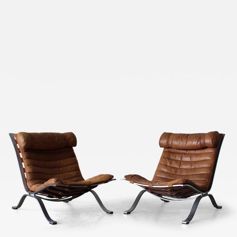 Arne Norell Pair of Ari Lounge Chairs by Arne Norell 1966