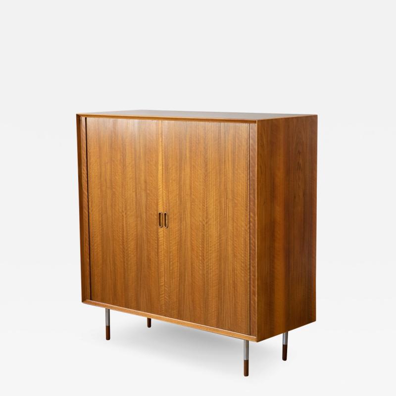 Arne Vodder Arne Vodder Danish Modern Tambour Door Cabinet in Teak for Sibast 1950s