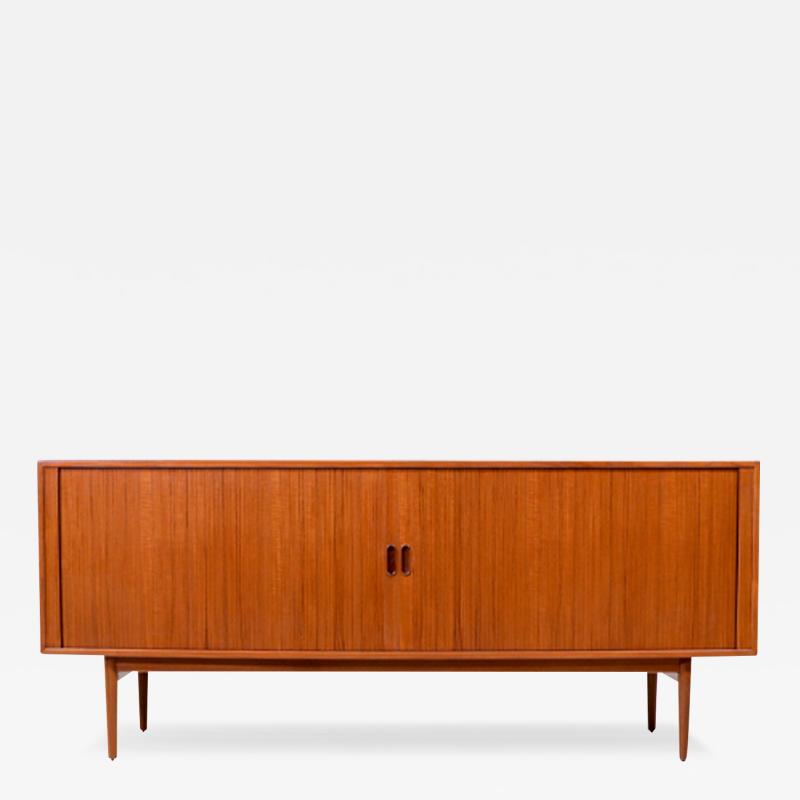 Arne Vodder Arne Vodder Model 37 Tambour Door Teak Credenza for Sibast