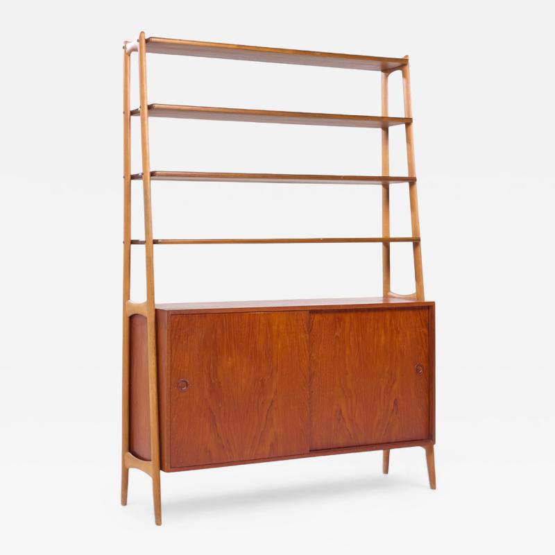 Arne Vodder Arne Vodder Style Mid Century Danish Teak Book Shelf Credenza