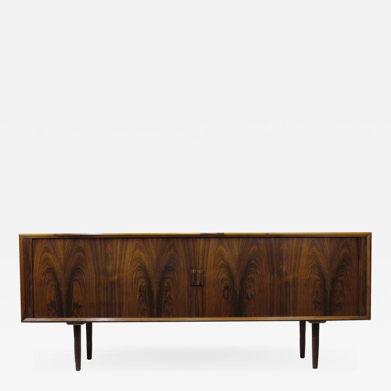 Arne Vodder Arne Vodder for P Olsen Sibast Mobler Rosewood Tambour Credenza Sideboard