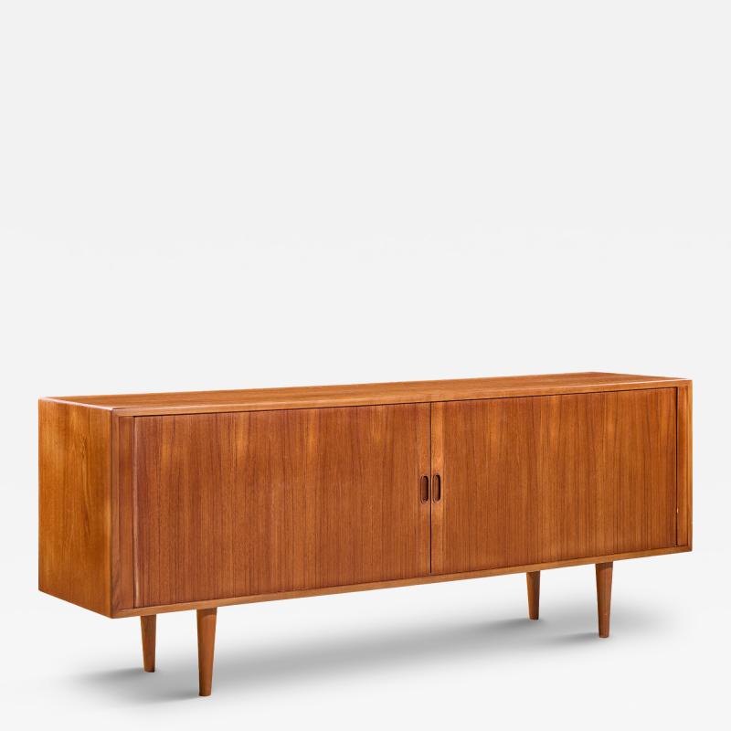Arne Vodder Arne Vodder for Sibast Model 37 Danish Teak Tambour Door Sideboard Credenza