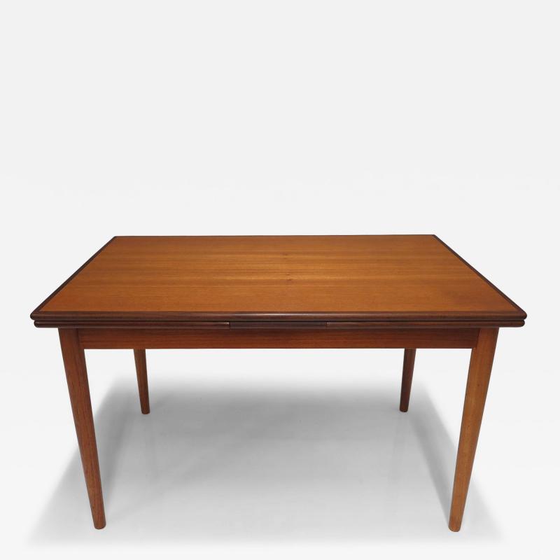 Arne Vodder c 1958 Rectangular Danish Teak Dining Table with Leaves