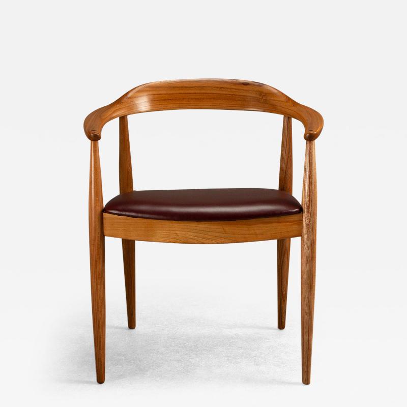 Arne Wahl Iversen Desk Chair in Elm by Arne Wahl Iversen Denmark 1950s