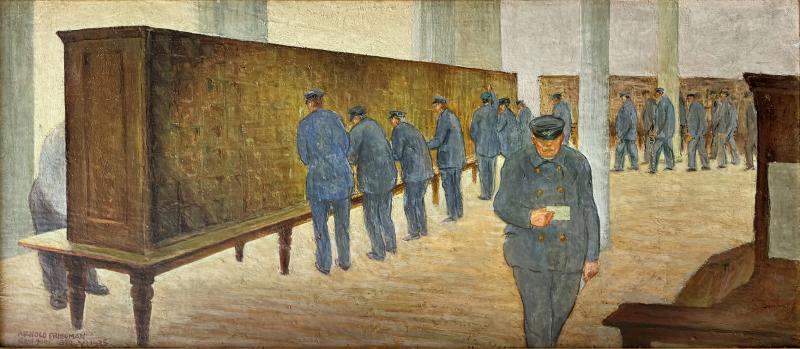 Arnold Aaron Friedman American Scene Depression Era New York City Post Office