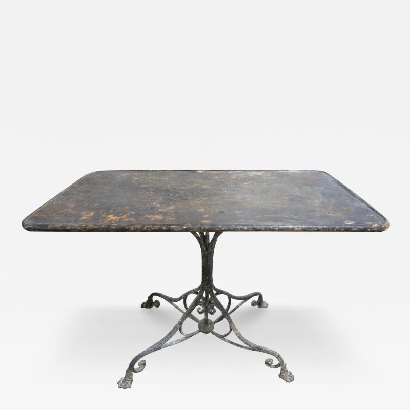 Arras Foundry 19th Century French Iron Garden Table By Arras