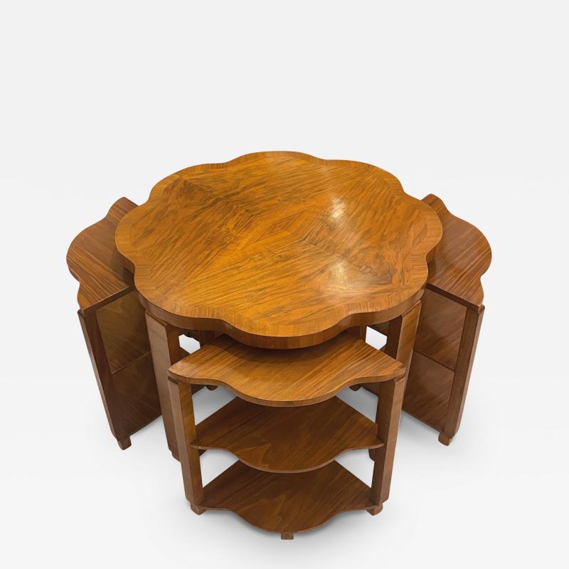 Art D co Walnut Nest Coffe Table