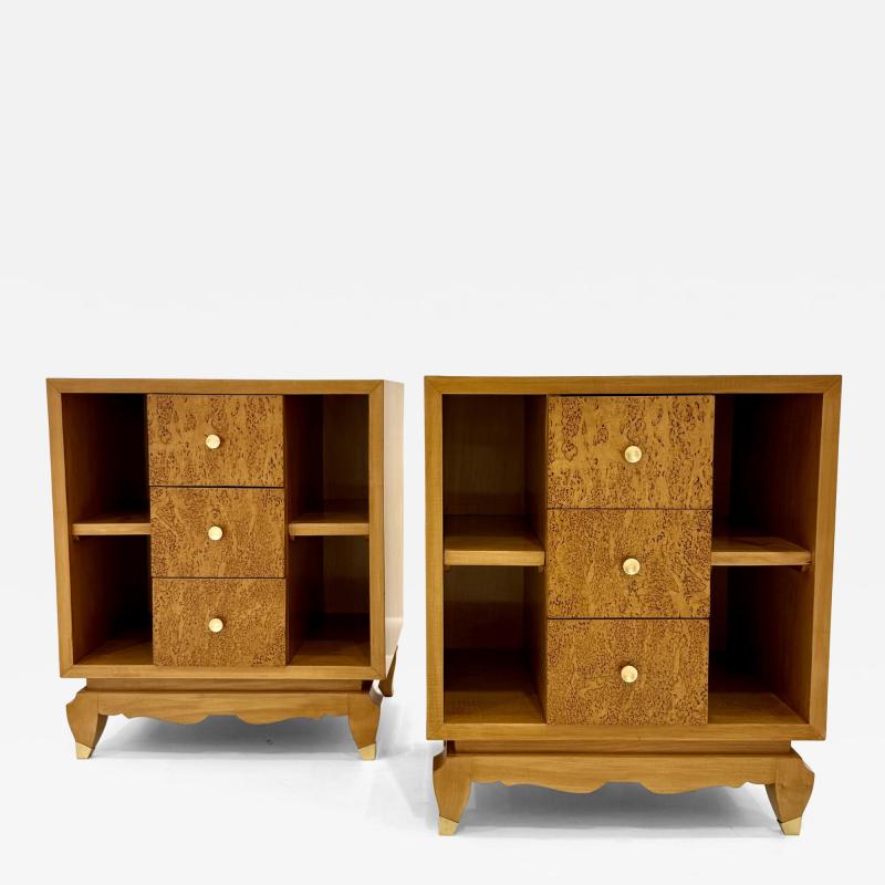Art Deco Bedside Cabinets France 1930s 