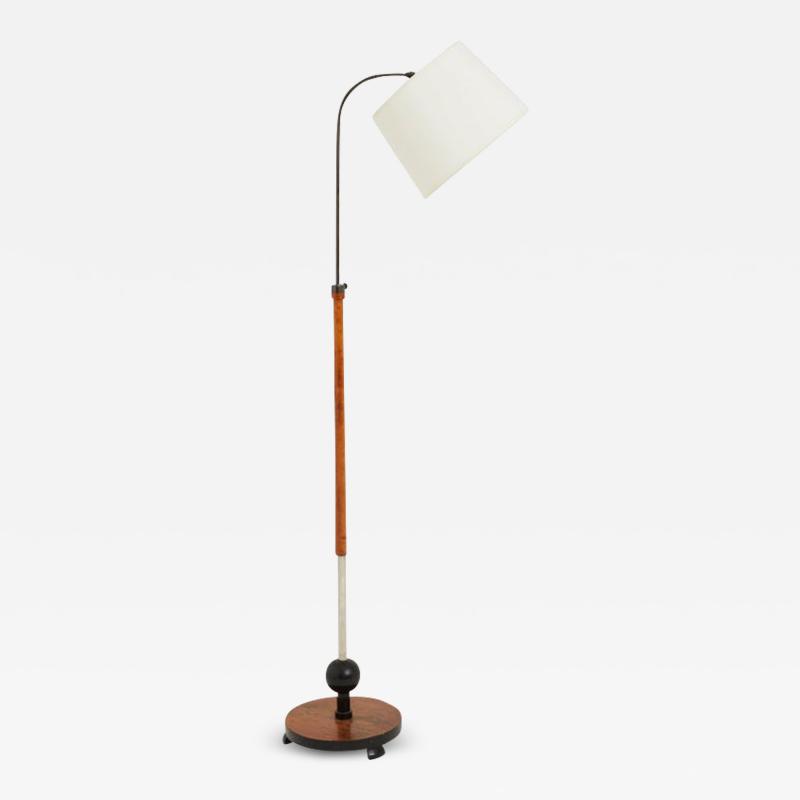 Art Deco Birch Reading Floor Lamp