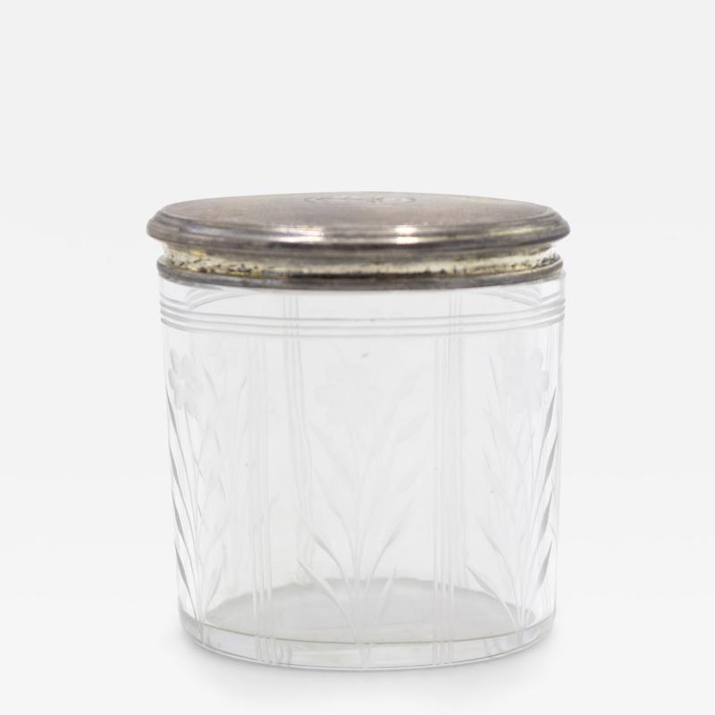 Art Deco Crystal and Silver Box