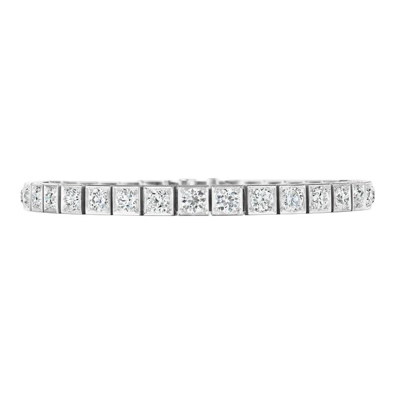 Art Deco Diamond Line Bracelet