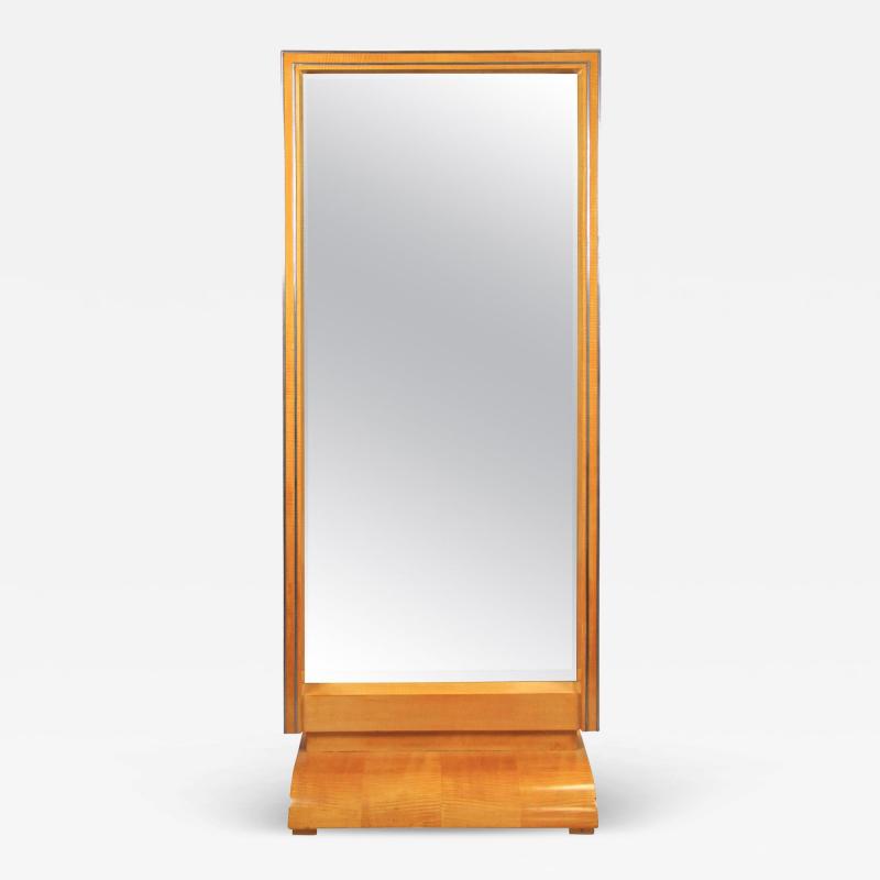 Art Deco Dressing Mirror Full Length Freestanding Austria circa 1930